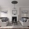 Ekena Millwork Galveston Medallion (Canopies up to 5 7/8"), 51"OD x 3 5/8"ID x 3 3/8"P, Painted Turtle Crackle CM51GLPTC - alternate 3
